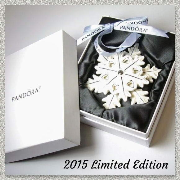 Pandora, 2015, Limited Edition, Porcelain Snowflake, NIB ❄️❄️❄️ - Picture 1 of 15